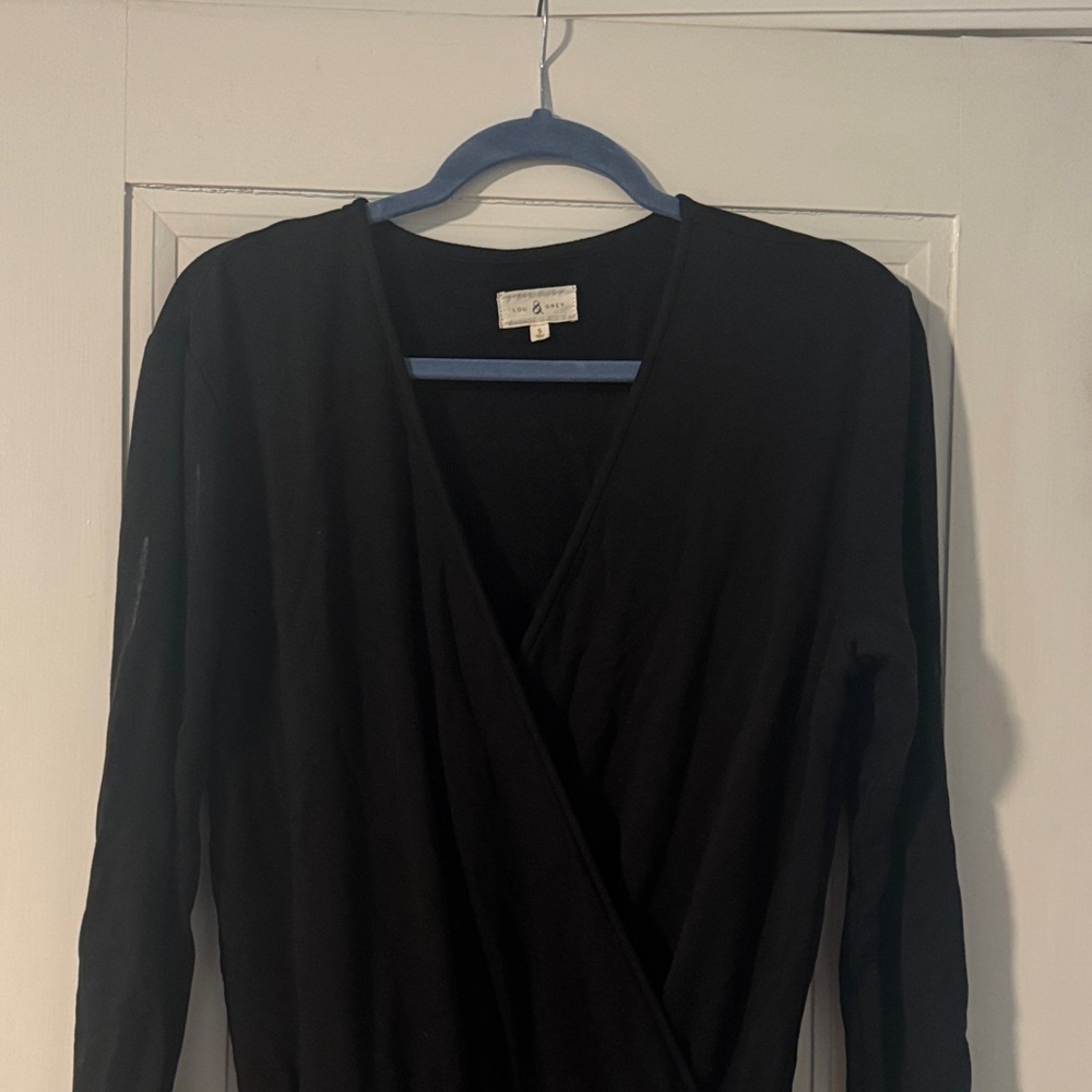 Lou & Grey Black Cozy Soft Jumpsuit